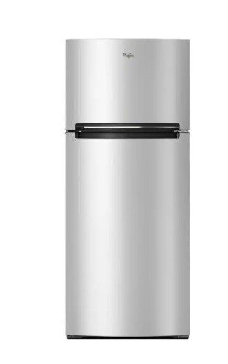 Whirlpool – 28 in. Wide 18 cu. ft. Wide Refrigerator Compatible With The EZ Connect Icemaker Kit – Stainless Steel