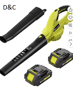 Lightweight 20V Cordless Leaf Blower – 320 CFM, 150 MPH Electric Blower