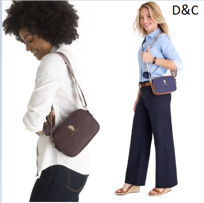 U.S. Polo Assn. Women’s Signature Crossbody, Burgundy