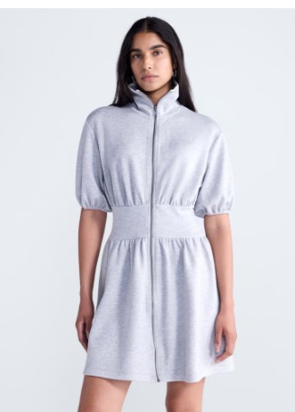 Scoop Women’s and Women’s Plus Scubaknit Zip Front Dress, Sizes XS-4X