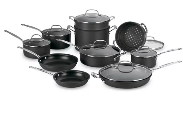 Cuisinart® Chef’s Classic™ 17-Pc. Nonstick Hard-Anodized Cookware Set