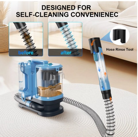 VACFORE Carpet Cleaner Machine – Upholstery, Portable Spot and Stain Cleaner, Deep Cleaning for Pet Stain, Couch, Stair, Car Seat, Mattress and Carpet