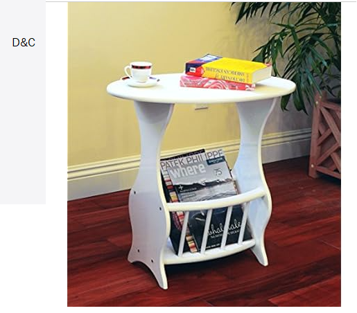 Frenchi Furniture Magazine Table Finish: White