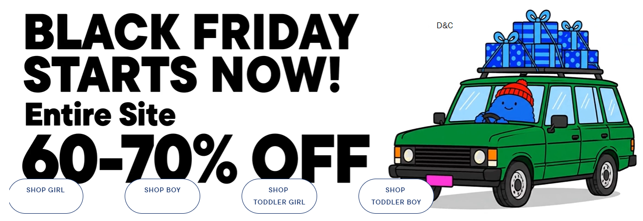Childrens Place Black friday Sale is Live.