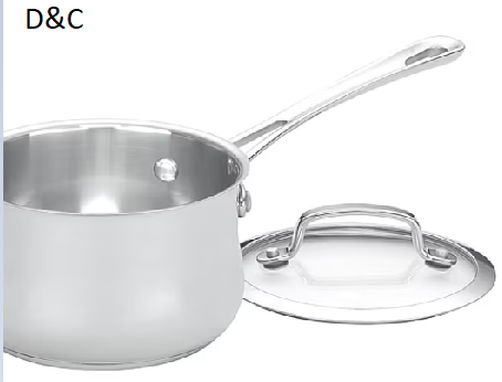 Cuisinart Contour 1-qt. Stainless Steel Saucepan with Lid