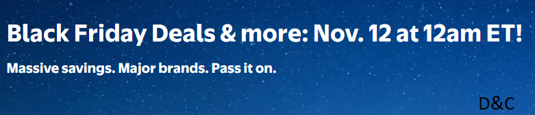 Black Friday Deals & more: Nov. 12 at 12am ET! at Walmart